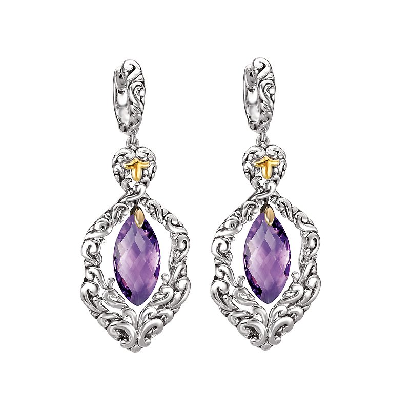Eleganza Ladies Fashion Gemstone Earrings