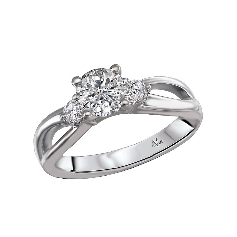 Lavie 3 Stone Semi-Mount Diamond Ring