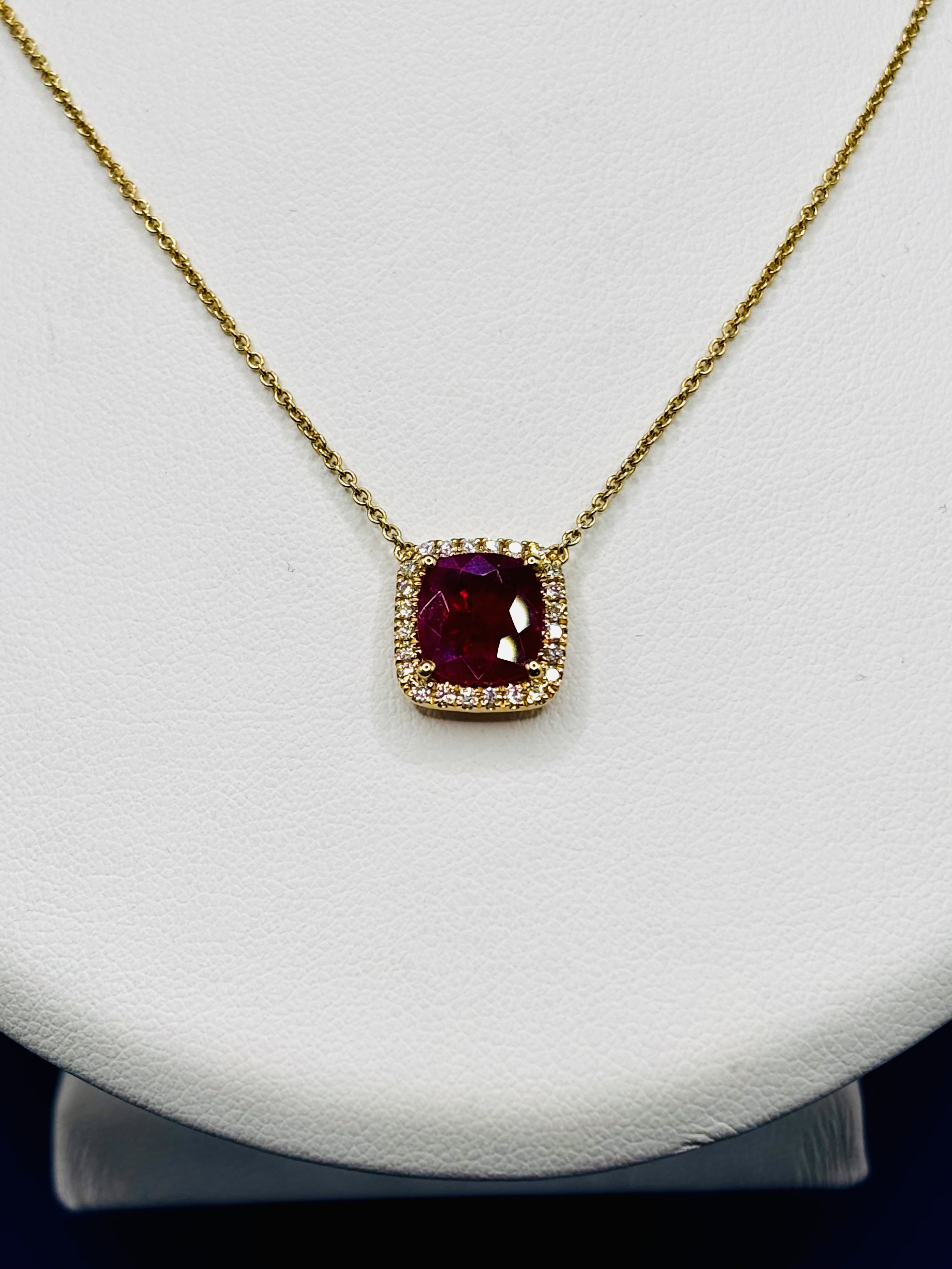 Ruby & Diamond Necklace