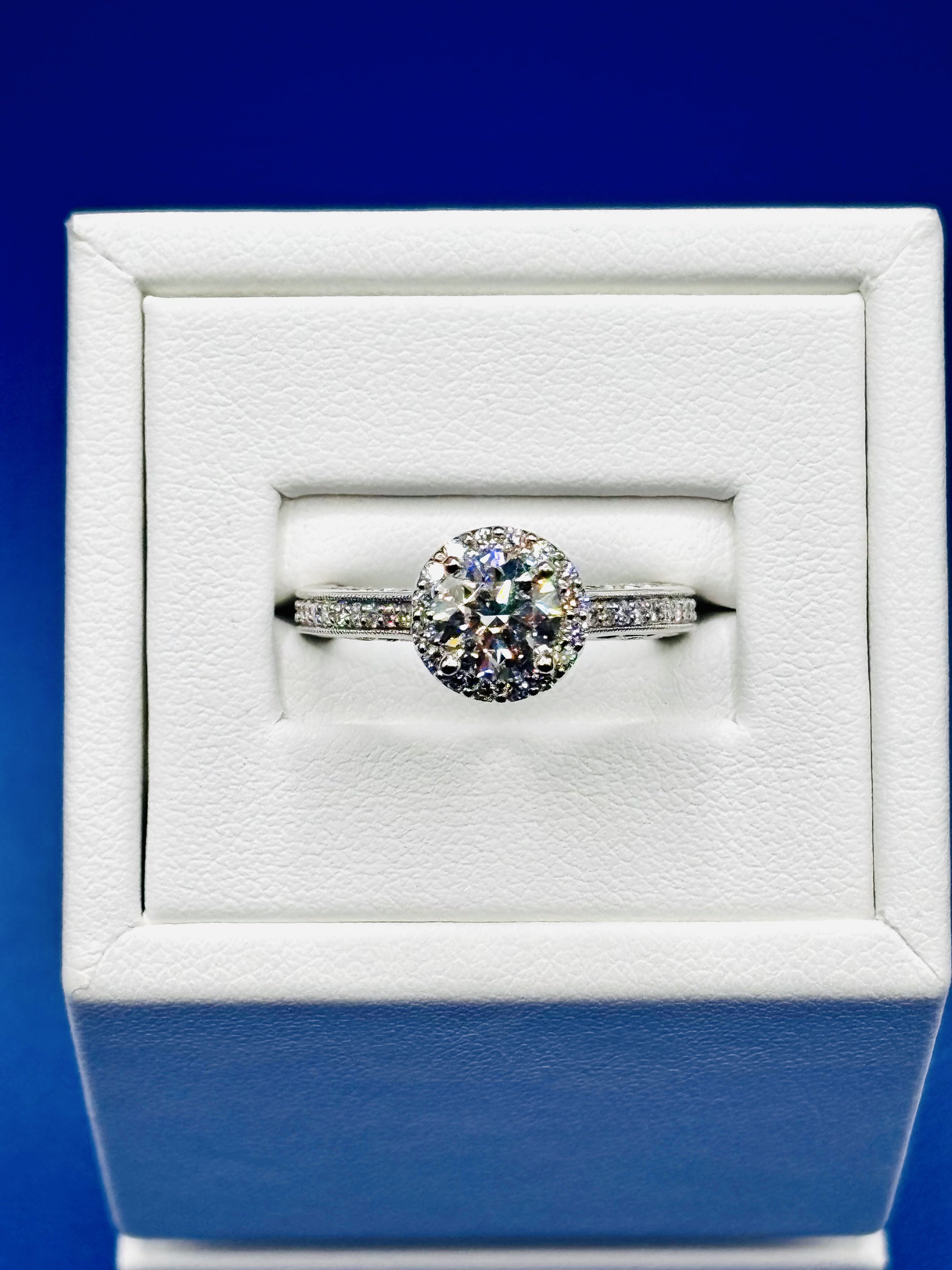 Halo Diamond Engagement Ring