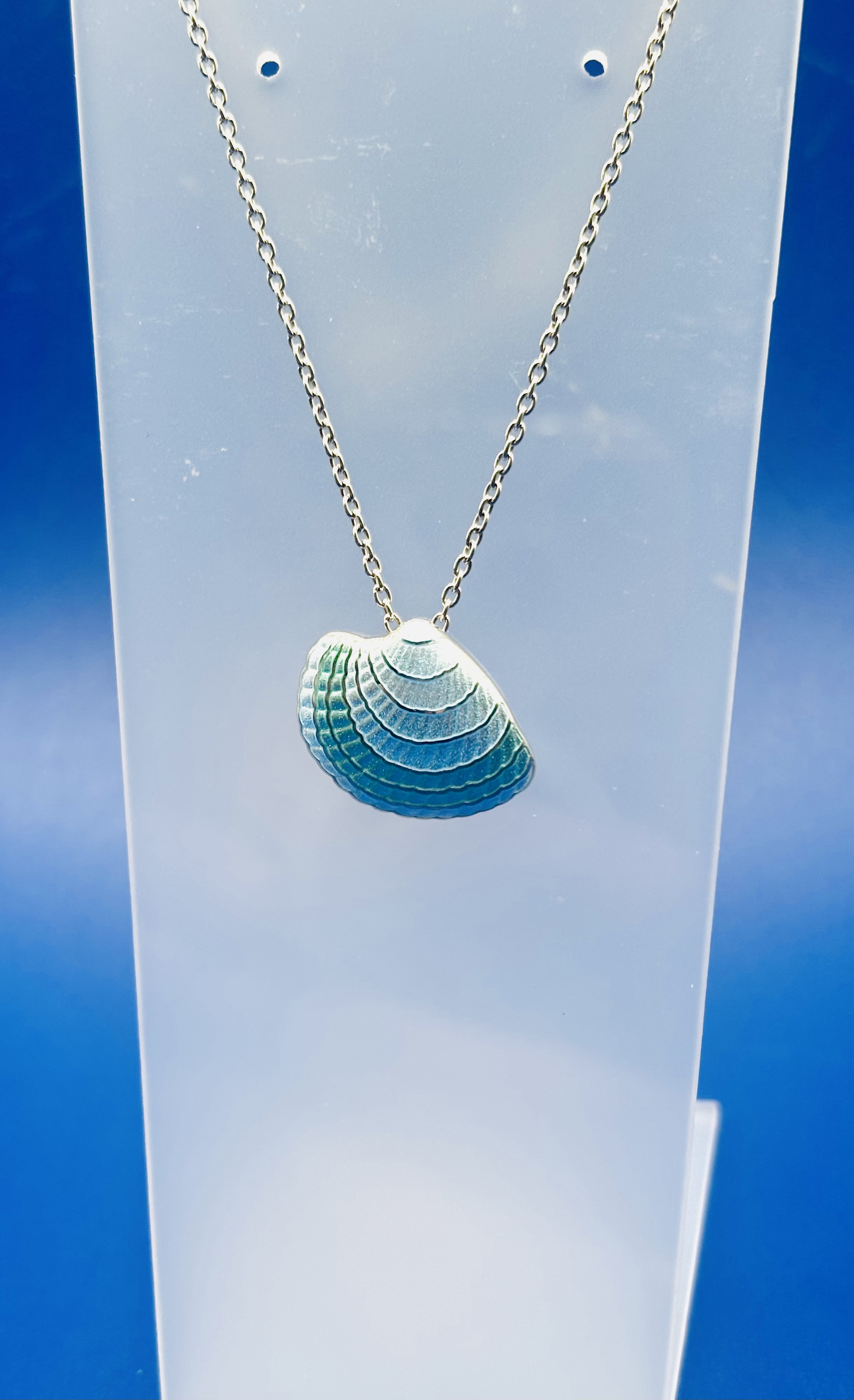 Shell Enamel Pendant