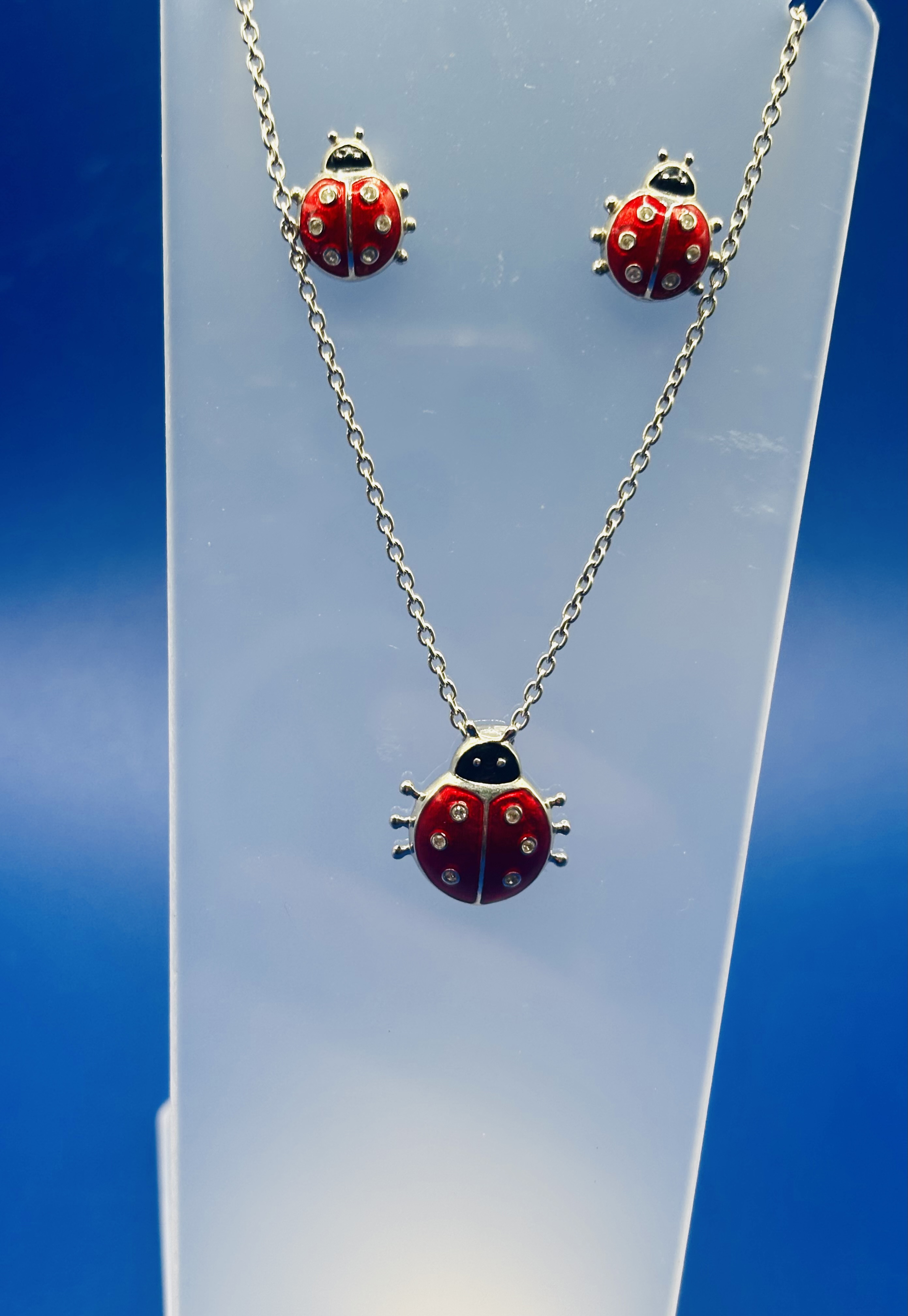 Lady bug Enamel Set