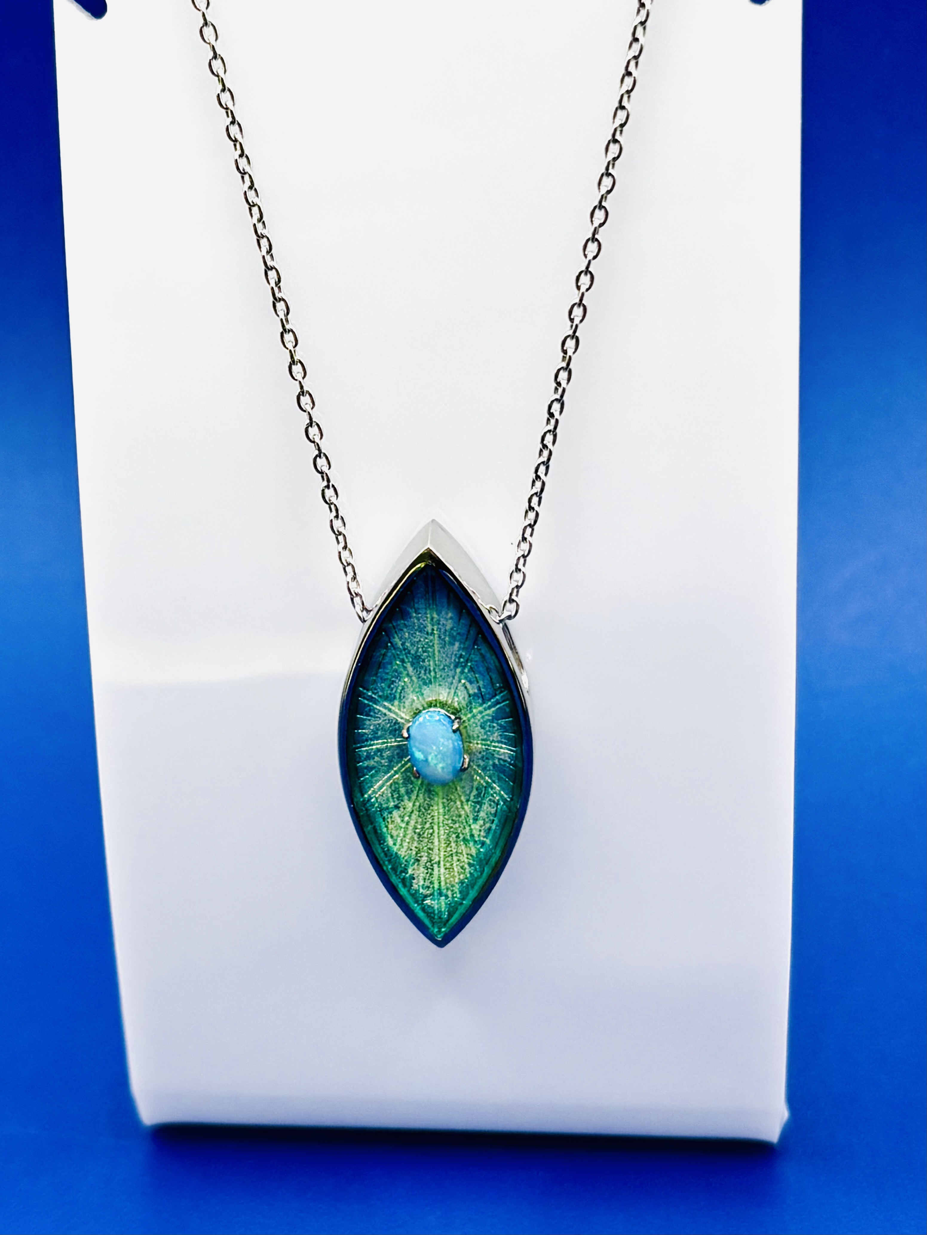 Abstract Enamel Pendant