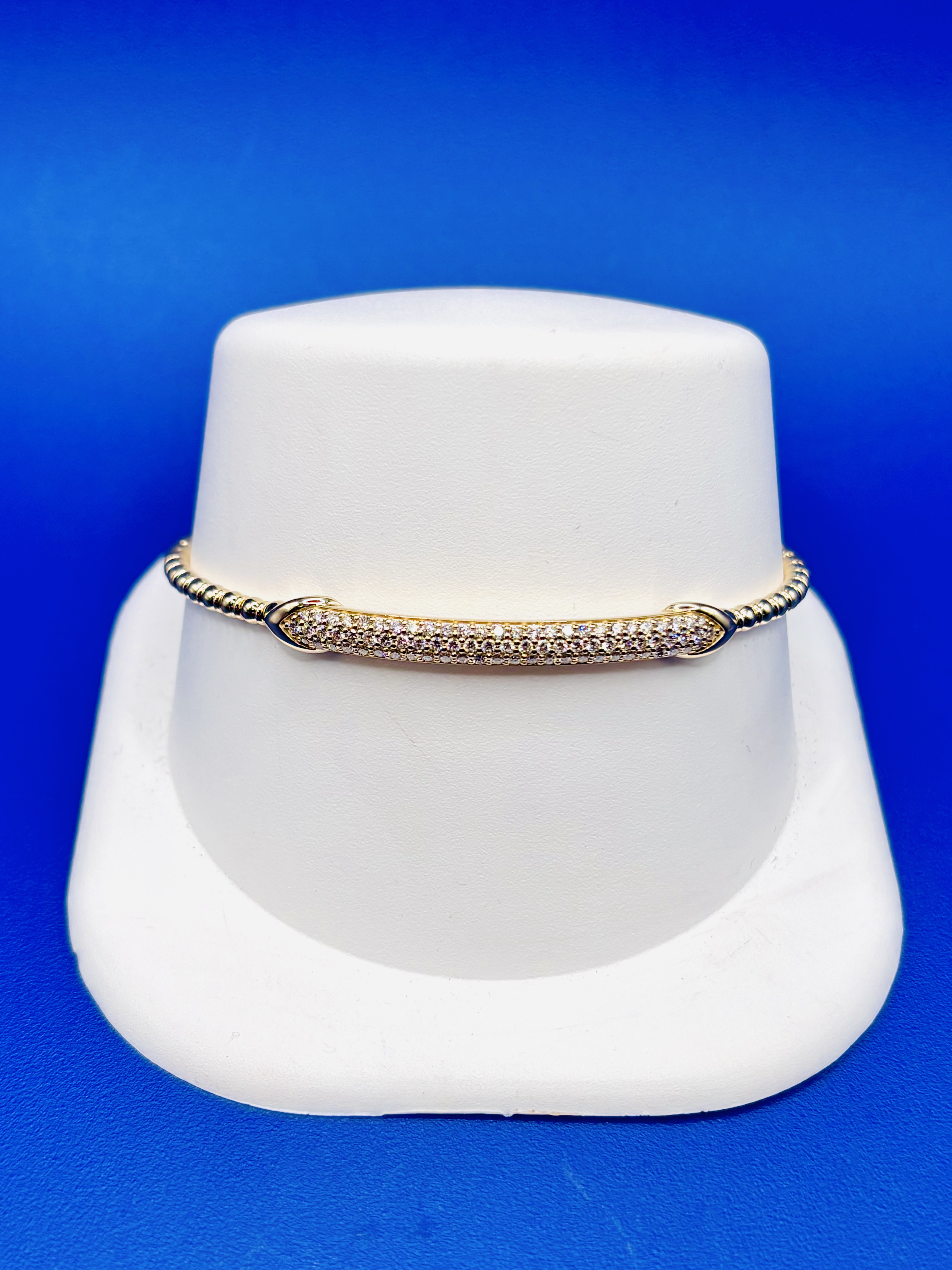 Flexible Diamond Bar Bracelet
