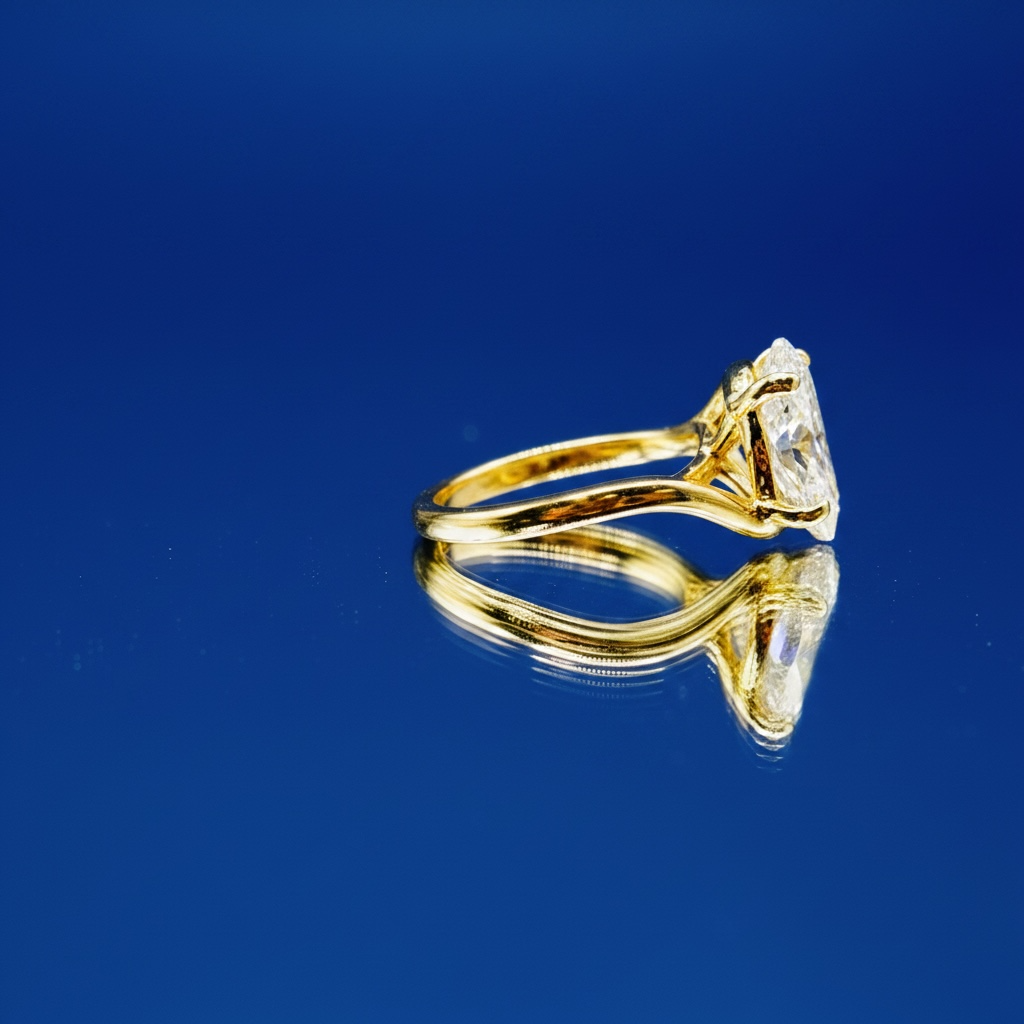 3.54ct. VS1 E Lab Grown Oval Diamond Ring